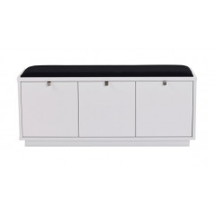 RO Confe Bench 3 Drawers White/Black